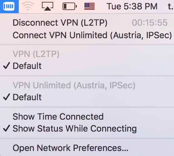 How to share VPN connection over WiFi Mac - When Internet Sharing is activated, you see the status