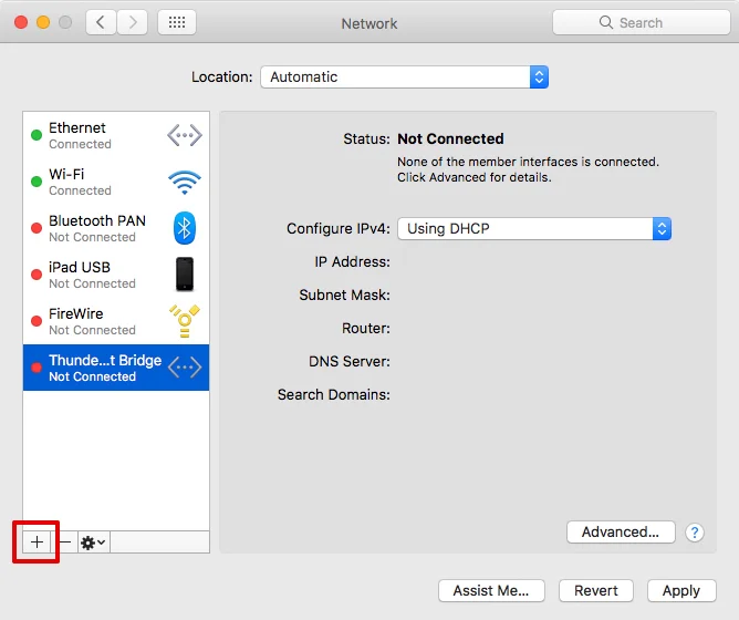 Click to create a new service - IKEv2 configuration for all major platforms