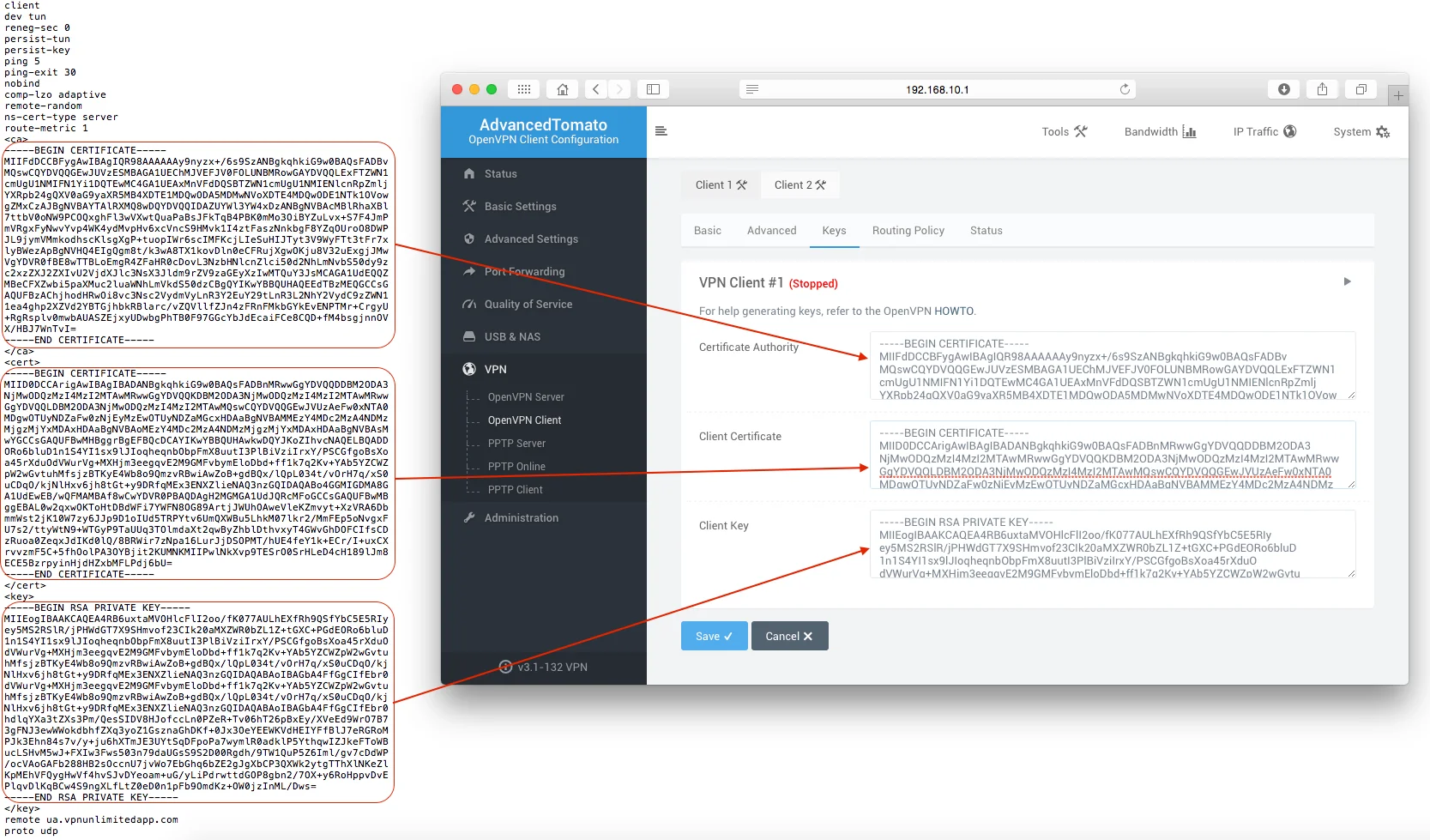 Select data between  and  in the configuration file, and paste it to the relevant field