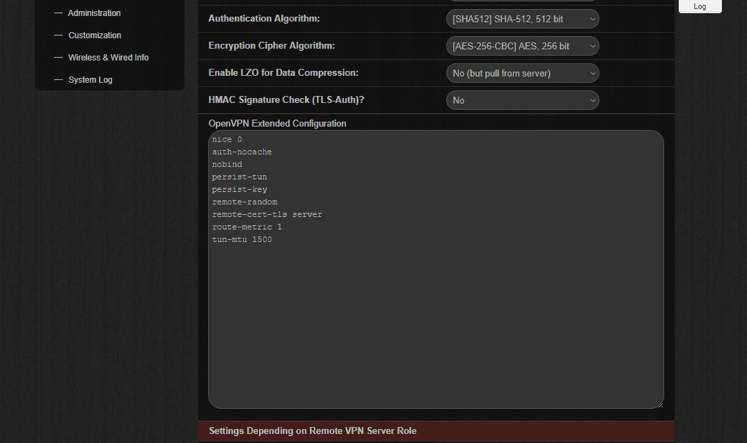 Setting up VPN on ASUS Padavan router. OpenVPN extended configuration